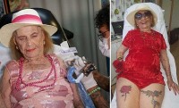 Brazil: Bà cụ 105 tuổi muốn ghi tên vào sách Kỷ lục Guinness về xăm hình