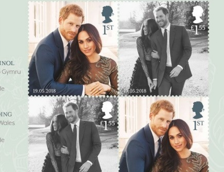 Ra mắt bộ tem đặc biệt chào mừng đám cưới Hoàng gia Anh