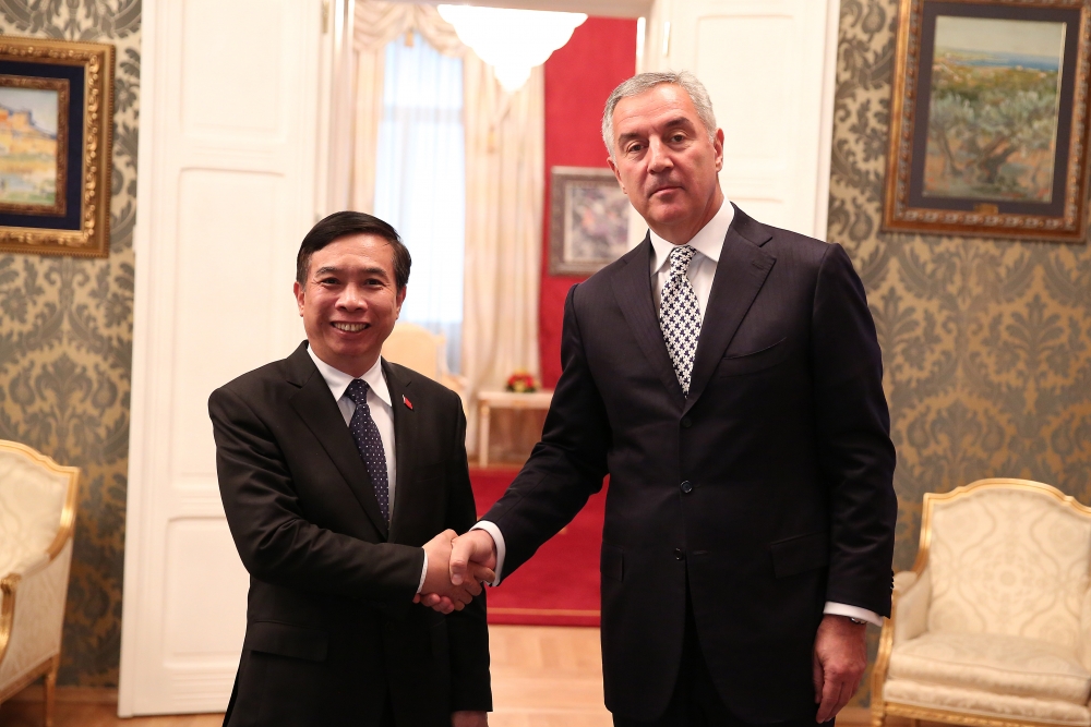 dai su dang tran phong trinh quoc thu len tong thong montenegro milo dukanovic