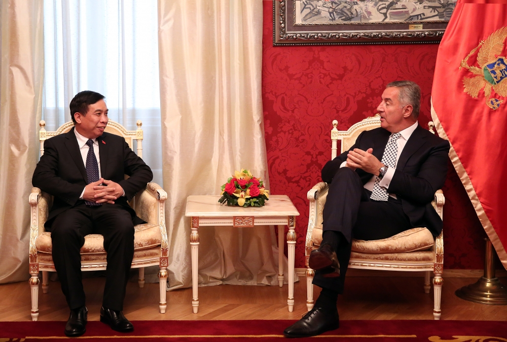 dai su dang tran phong trinh quoc thu len tong thong montenegro milo dukanovic