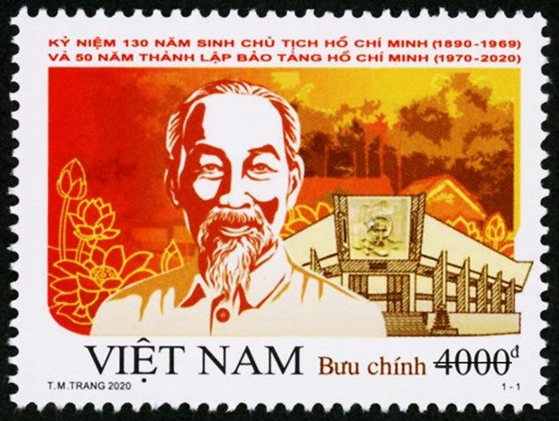 Phát hành bộ tem đặc biệt kỷ niệm 130 năm sinh Chủ tịch Hồ Chí Minh