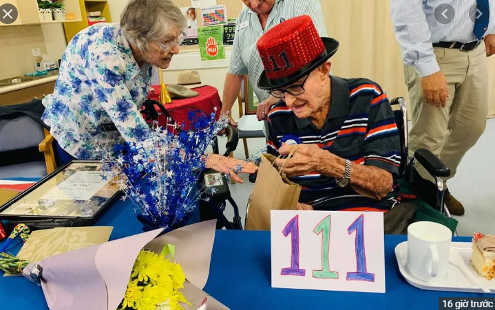 Cụ ông cao tuổi nhất Australia tiết lộ bí quyết sống thọ