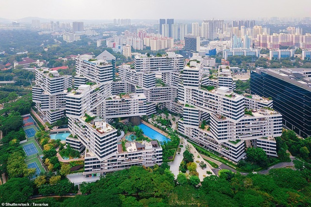 Công trình tòa nhà phức hợp Interlace ở Singapore bắt đầu đi vào hoạt động từ năm 2013.