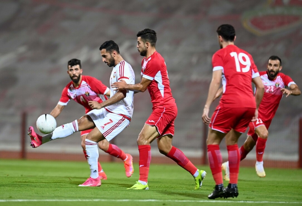 Trước thềm vòng loại World Cup 2022, đội tuyển UAE thi đấu vượt trội, thắng đậm Jordan trong trận giao hữu