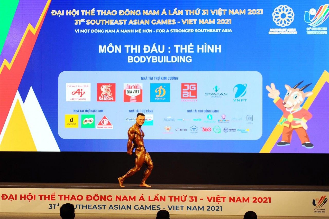SEA Games 31: Thể hình Việt Nam giành 2 HCV ở hạng cân 55kg, 65kg và 1 HCB ở hạng cân 60kg