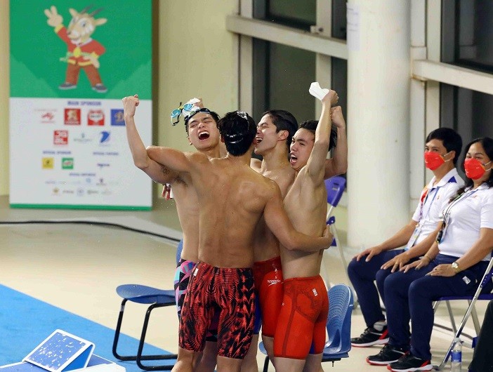 Đội tuyển bơi Việt Nam giành HCV lịch sử SEA Games