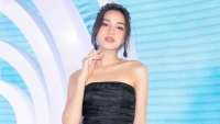 Hoa hậu Đỗ Thị Hà dịu dàng trên thảm đỏ Tuần lễ thời trang quốc tế Việt Nam