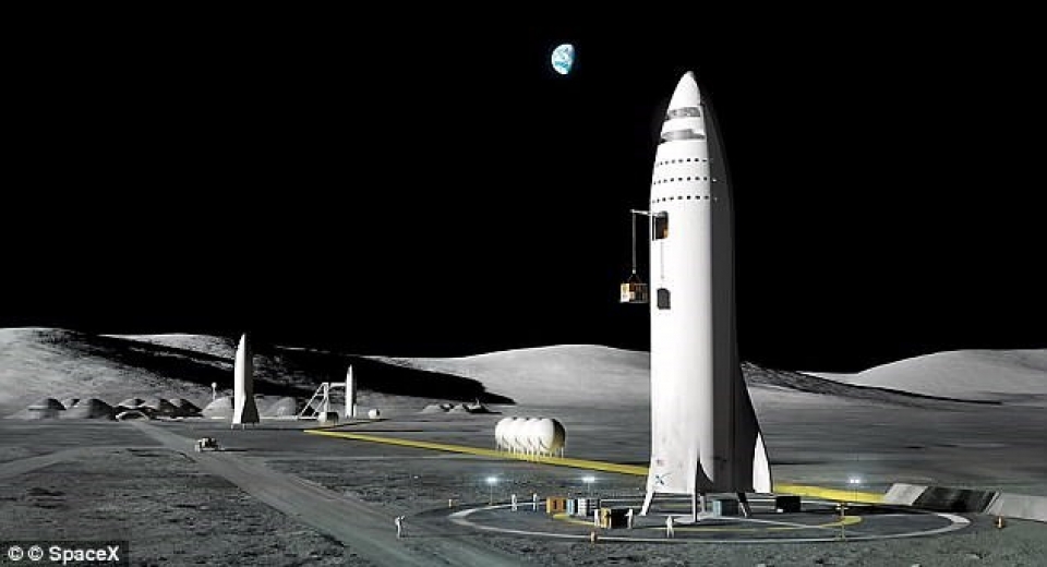 tap doan spacex hoan ke hoach dua du khach len mat trang