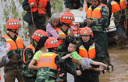Trung Quốc: Mưa lũ nghiêm trọng, ít nhất 19 người thiệt mạng