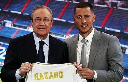 Hơn 50.000 cổ động viên Real Madrid hào hứng chào đón Eden Hazard