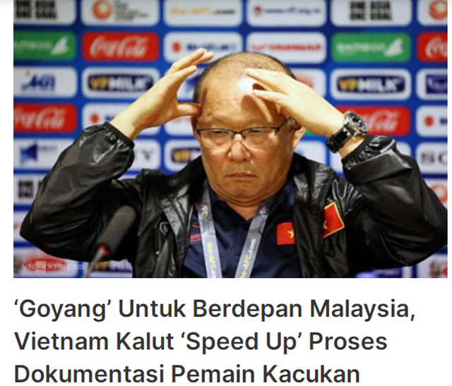 Báo Malaysia: 'Đội tuyển Việt Nam đang tuyệt vọng'