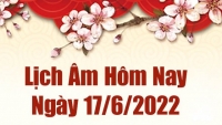 Lịch âm 17/6, xem âm lịch hôm nay Thứ Sáu ngày 17/6/2022 tốt hay xấu? Lịch vạn niên 17/6/2022