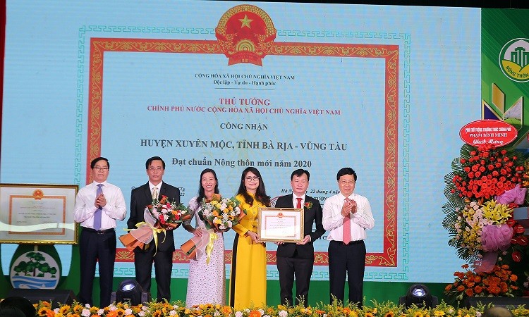 Tỉnh Bà Rịa - Vũng Tàu: Huyện Xuyên Mộc đón nhận danh hiệu nông thôn mới