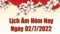 Lịch âm 2/7, âm lịch hôm nay Thứ Bảy ngày 2/7/2022 ngày tốt hay xấu? Lịch vạn niên 2/7/2022