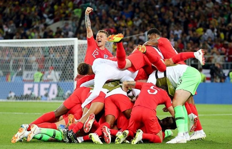 Dàn sao Anh ăn mừng cuồng nhiệt sau chiến thắng lịch sử ở World Cup