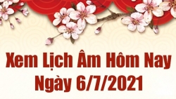 Lịch âm 6/7 - Xem âm lịch hôm nay thứ 3 ngày 6/7/2021 chính xác nhất - Lịch vạn niên 6/7/2021