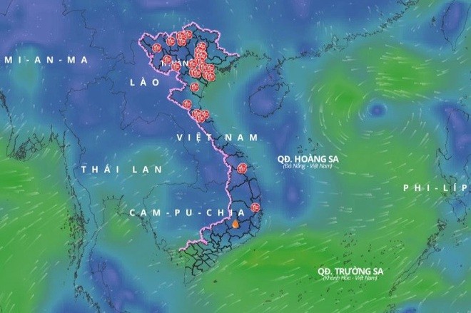 Xuất hiện vùng áp thấp trên Biển Đông, đề phòng thời tiết nguy hiểm