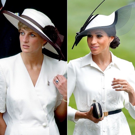 Những lần Meghan Markle mặc tương tự Công nương Diana