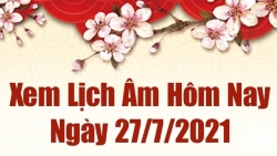 Lịch âm 27/7 - Xem âm lịch hôm nay thứ 3 ngày 27/7/2021 chính xác nhất - Lịch vạn niên 27/7/2021