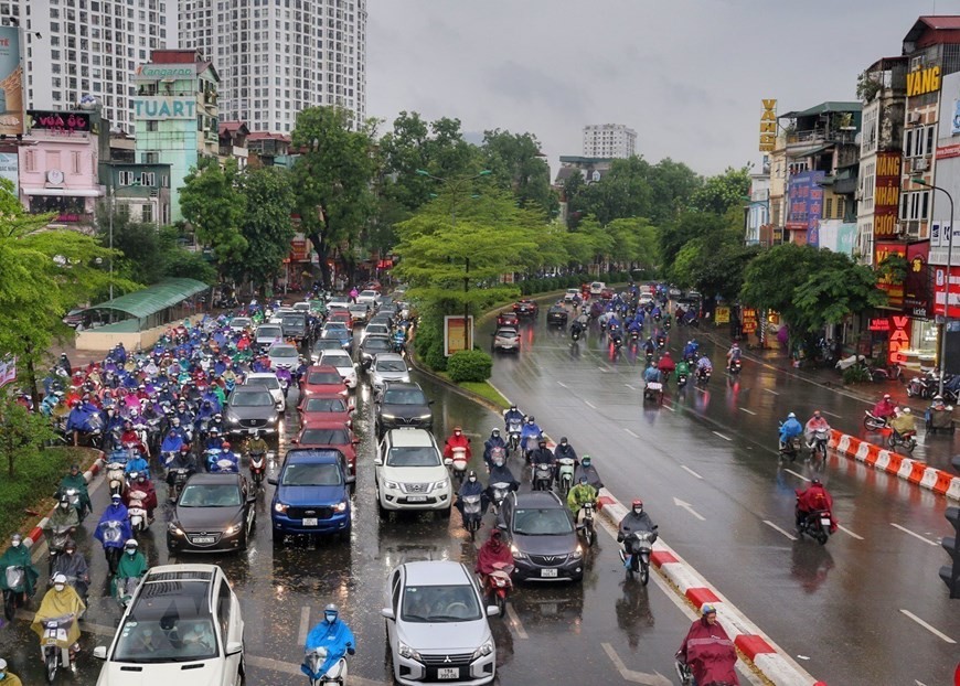 Dự báo thời tiết Hà Nội từ chiều tối 12/7 đến ngày 13/7, có lúc có mưa rào và dông, cục bộ có mưa to. (Nguồn: TTXVN)