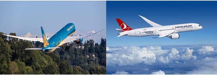 Vietnam Airlines và Turkish Airlines hợp tác vận tải hàng không