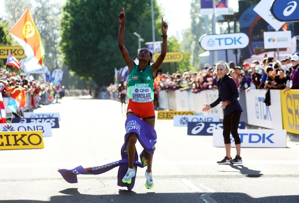Ethiopia giành 2 huy chương vàng thế giới môn marathon nam, nữ