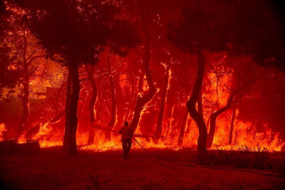 Nắng nóng khắc nghiệt, Hy Lạp và Czech nỗ lực dập cháy rừng tại công viên quốc gia
