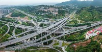 Trung Quốc: Cầu vượt phức tạp nhất thế giới có 20 làn xe đan xen và 15 đường dốc
