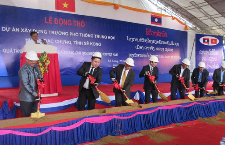 BIDV tài trợ xây dựng trường học tại tỉnh Sekong, CHDCND Lào
