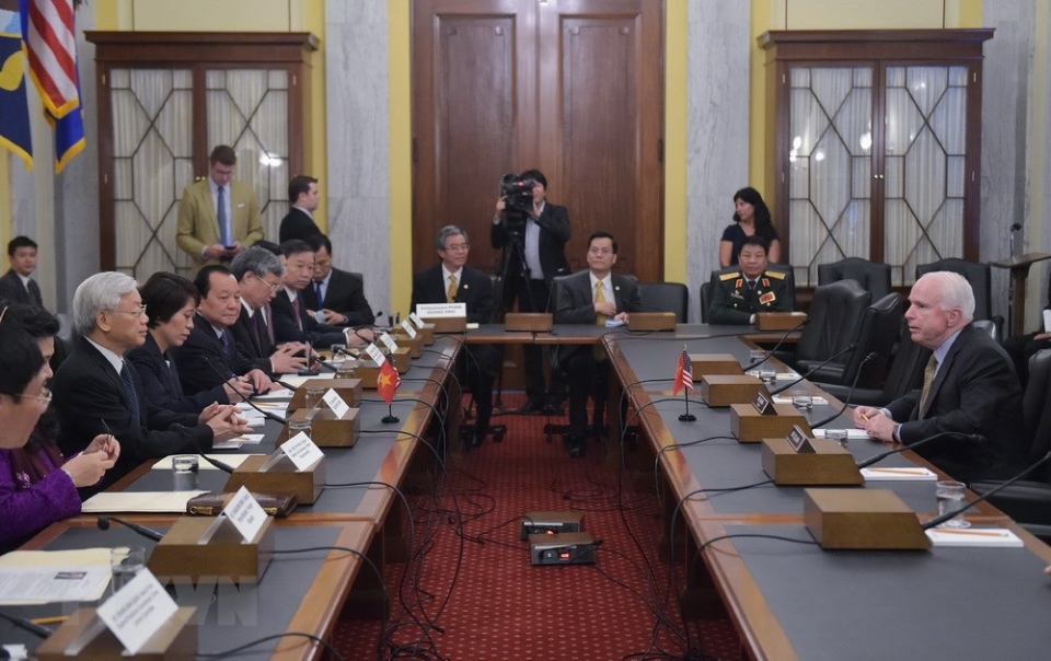 Đại sứ Việt Nam tại Mỹ Hà Kim Ngọc: Thượng nghị sĩ John McCain đi tiên phong thúc đẩy quan hệ hai nước dai su viet nam tai my ha kim ngoc thuong nghi si john mccain di tien phong thuc day quan he hai nuoc