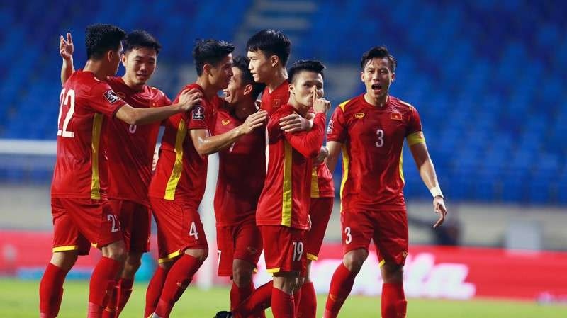 Đội tuyển Việt Nam đã tạo thành tích lịch sử khi lần đầu tiên với lứa cầu thủ thế hệ vàng vào đến vòng loại cuối cùng World Cup 2022 khu vực châu Á. (Nguồn: VFF)