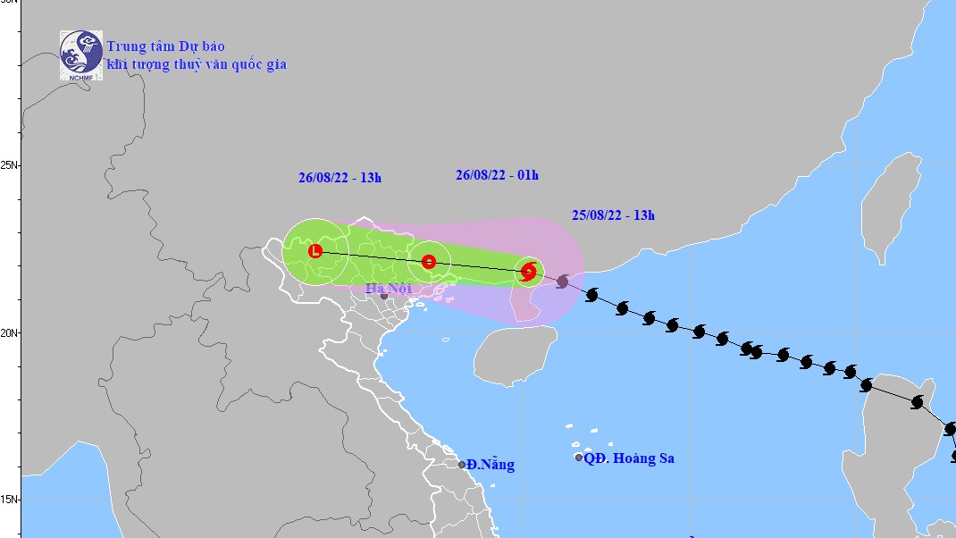 Bão số 3 đi vào đất liền; ven biển Quảng Ninh gió giật cấp 8; Bắc Bộ mưa to, dông kèm gió giật mạnh