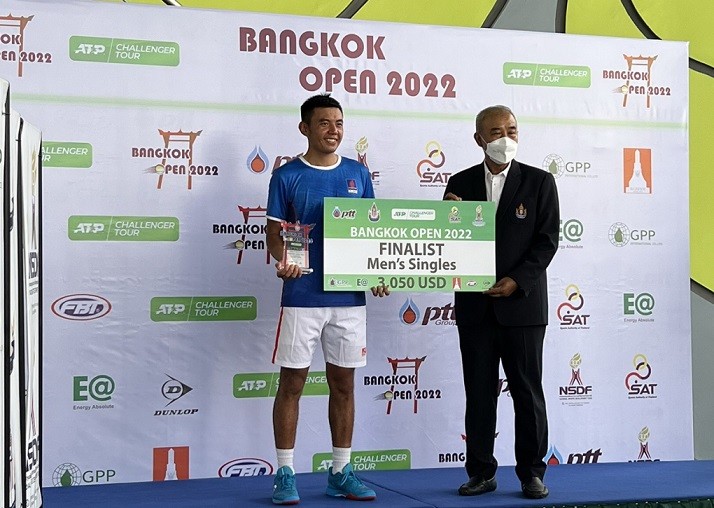 Lý Hoàng Nam ddaitj giải á quân Bangkok Open 2022