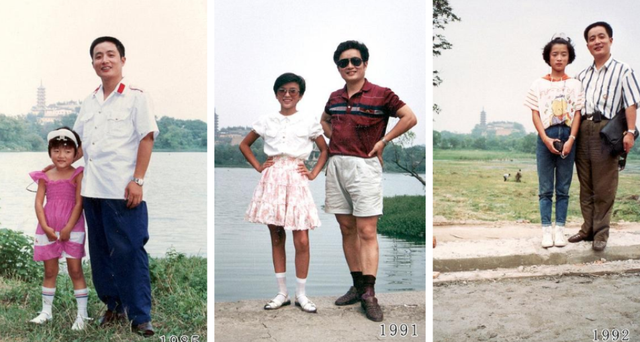 Trung Quốc: Các bức ảnh chụp bố và con gái tại một địa điểm suốt 40 năm