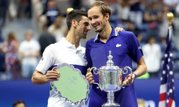 Djokovic thừa nhận Medvedev xứng đáng chiến thắng ở trận chung kết US Open 2021. (Nguồn: Getty Images)