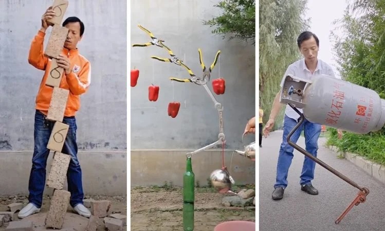 Trung Quốc: Người đàn ông có biệt tài cân bằng đồ vật