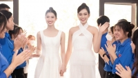Hoa hậu Đỗ Thị Hà và Á hậu Phương Nhi rạng rỡ dự sự kiện tại quê nhà
