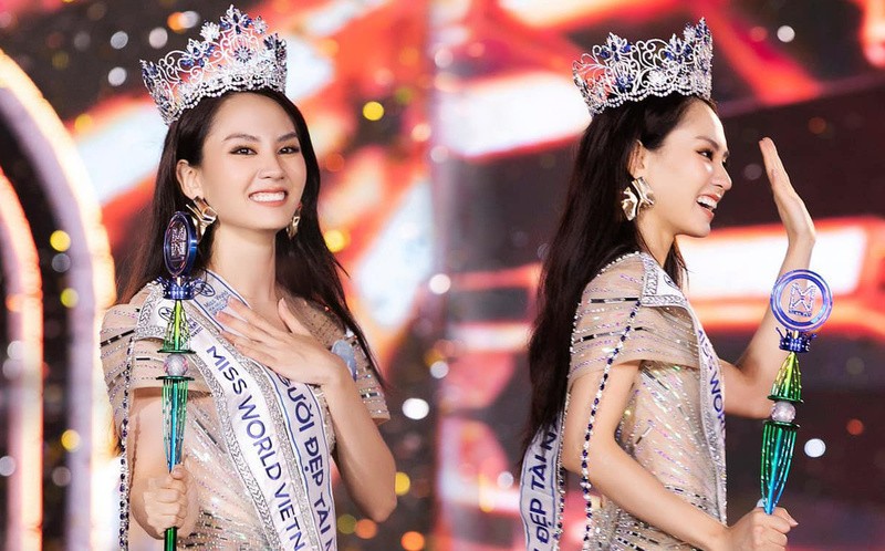 Hoa hậu Phương Mai bán đấu giá vương miện mới đăng quang làm từ thiện