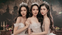 Top 3 Hoa hậu Thế giới Việt Nam 2022 làm mẫu ảnh bộ sưu tập váy kiểu công chúa