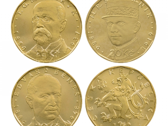 Phát hành đồng xu kỷ niệm 100 năm ngày thành lập Tiệp Khắc