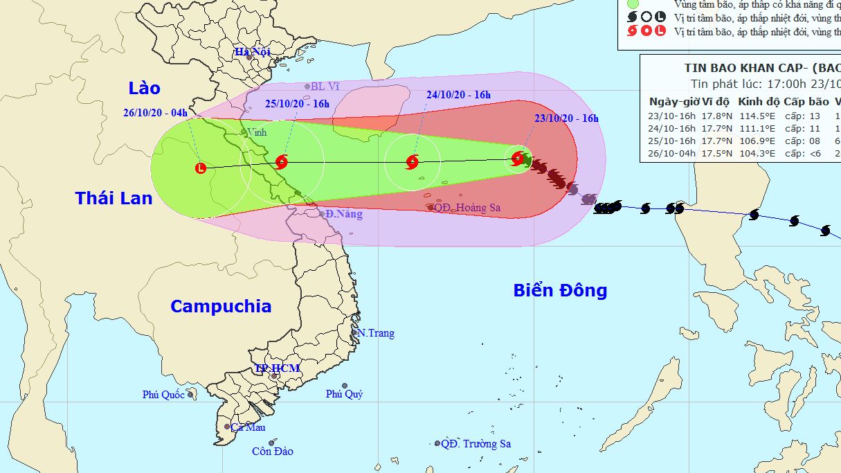 Dự báo thời tiết: Tin bão khẩn cấp, diễn biến mới nhất về cơn bão số 8