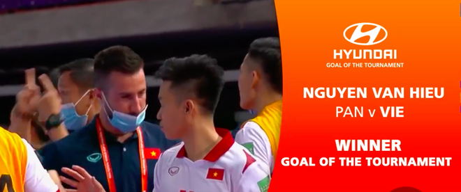 Futsal Việt Nam: Bàn thắng của Nguyễn Văn Hiếu được bình chọn đẹp nhất World Cup futsal 2021