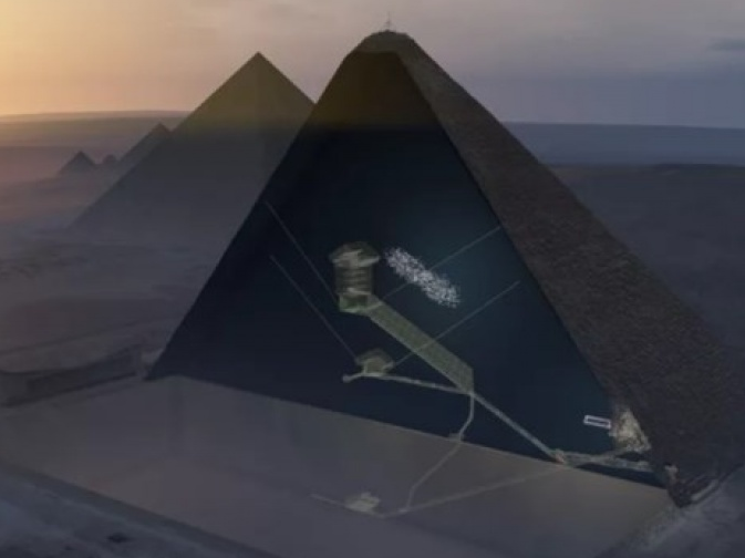 Phát hiện hầm khổng lồ bí ẩn trong lòng kim tự tháp Ai Cập