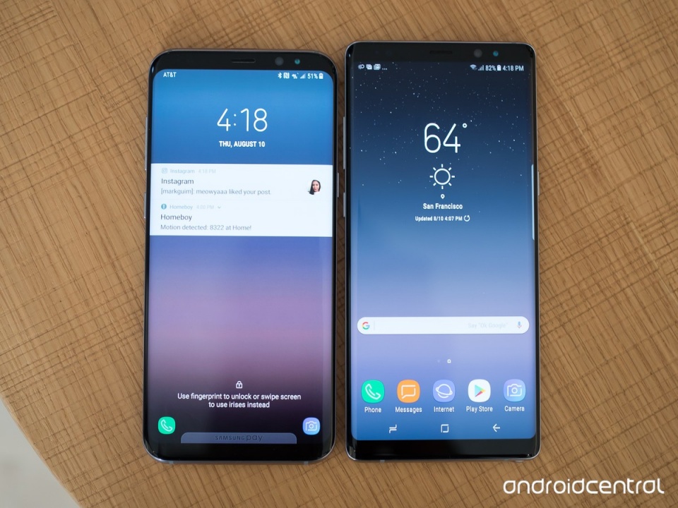 galaxy note 8 dinh loi do may