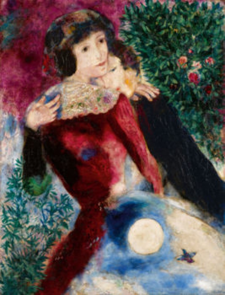 buc les amoureux cua danh hoa chagall duoc mua voi gia ky luc