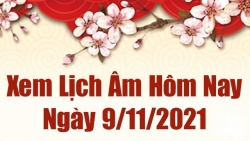 Lịch âm 9/11, Xem âm lịch hôm nay Thứ Ba ngày 9/11/2021. Lịch vạn niên 9/11/2021