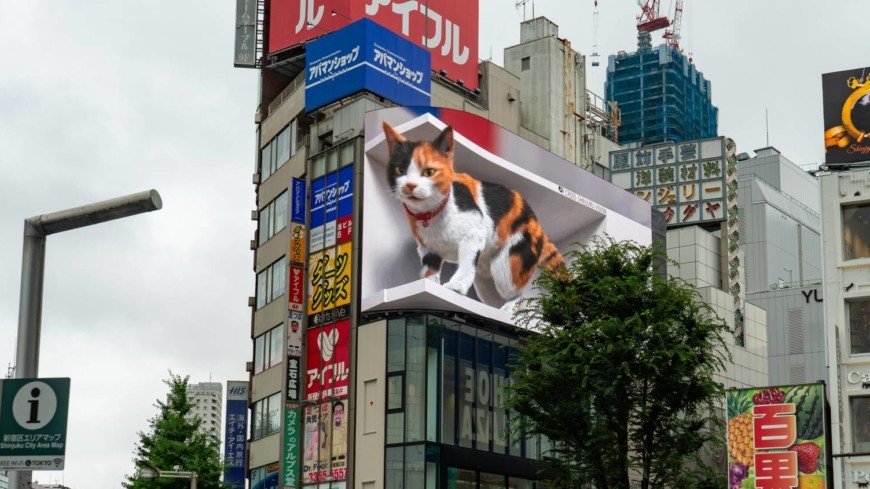 Nhật Bản: Biển quảng cáo công nghệ mới thu hút người xem \
