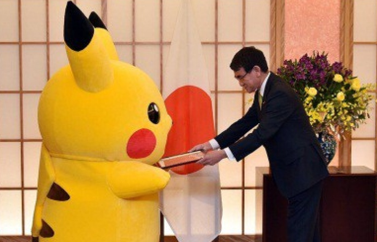 Pikachu và Hello Kitty được phong làm đại sứ văn hóa ở Nhật