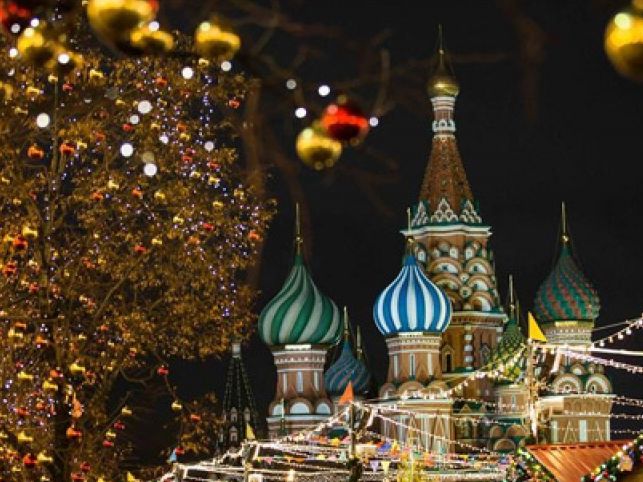 "Mãn nhãn" cảnh trang hoàng đón năm mới ở Moscow