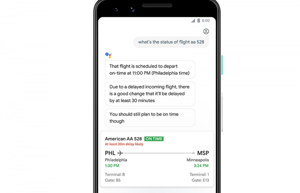 "Trợ lý ảo" của Google dùng AI để đoán trước các chuyến bay chậm trễ